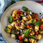 Air Fryer Gnocchi With Mediterranean Roasted Vegetables