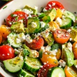 Avocado Cucumber Tomato Salad