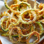 Baked Parmesan Zucchini Curly Fries