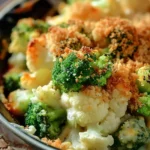 Broccoli and Cauliflower Cheese Bake
