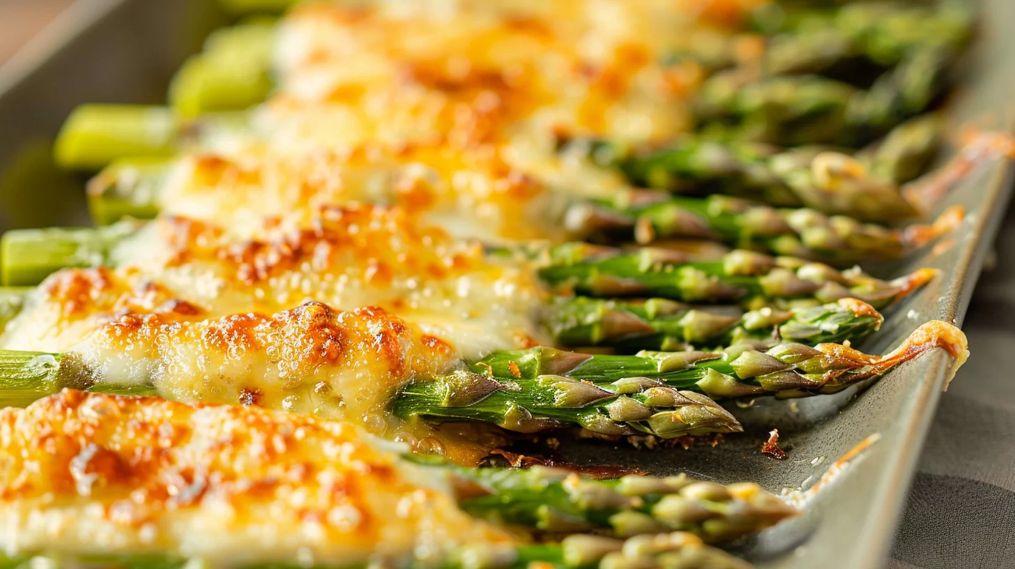 Cheesy Baked Asparagus Spears