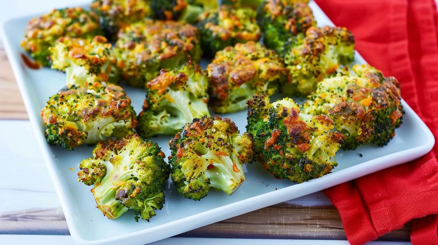 Cheesy Baked Broccoli Rounds