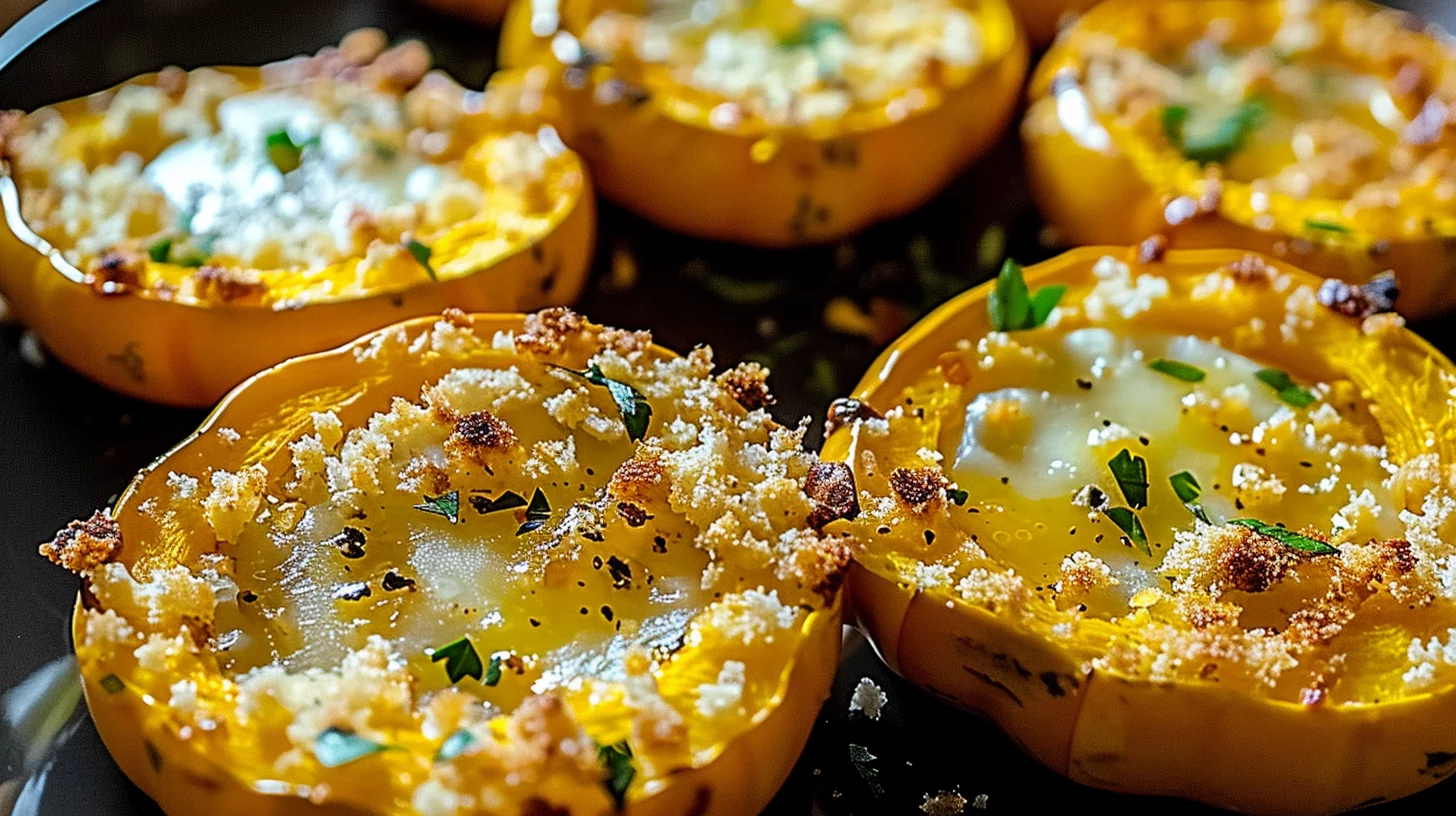Cheesy Baked Squash Rounds