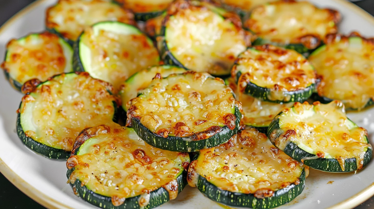 Cheesy Baked Zucchini Rounds