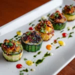 Cheesy Garlic Zucchini Bites