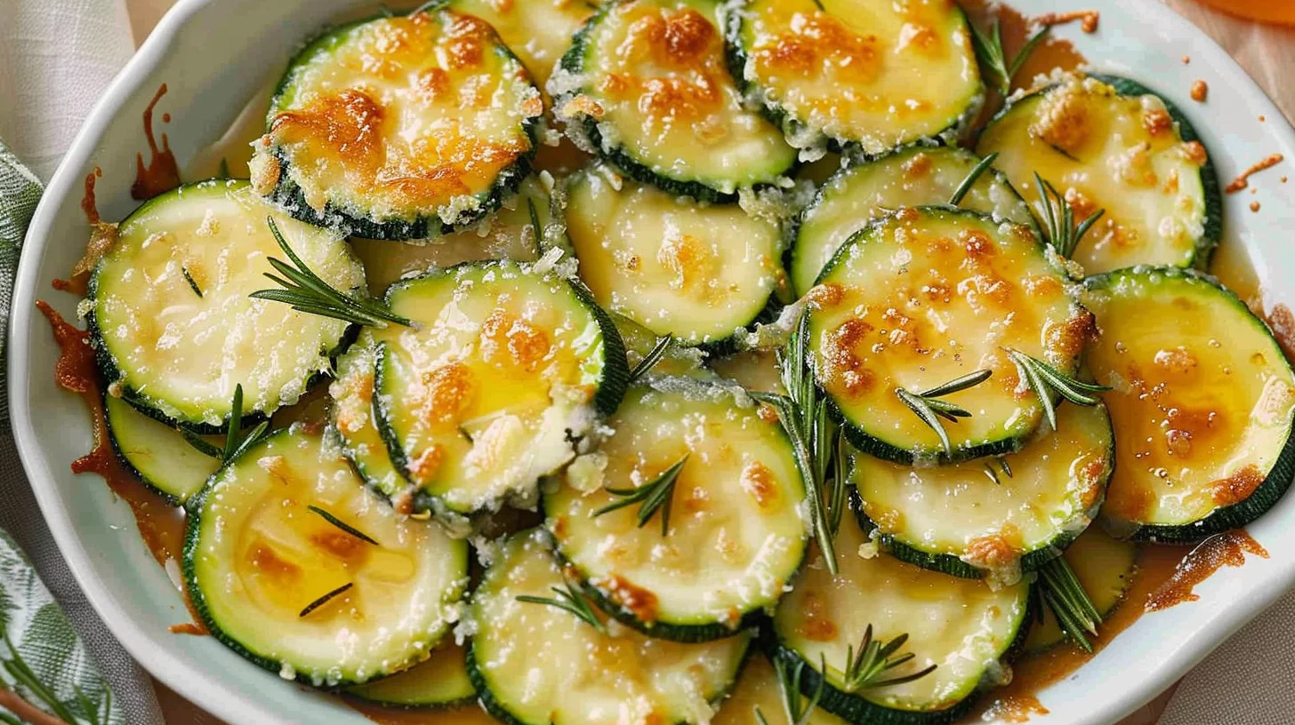Cheesy Zucchini With Hot Honey