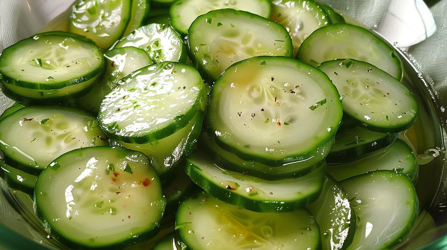 Classic Marinated Cucumber