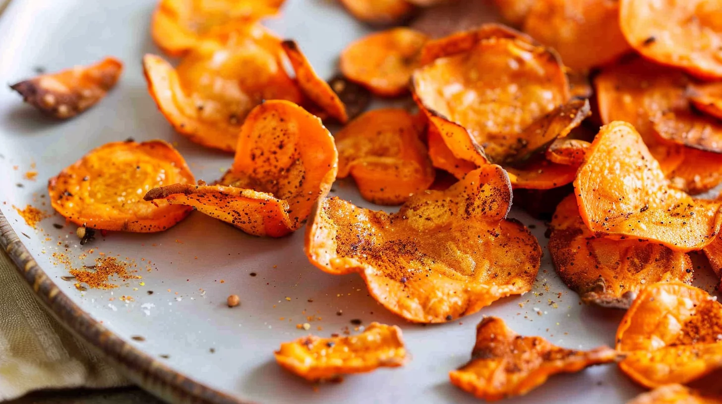 Crispy Baked Carrot Chips
