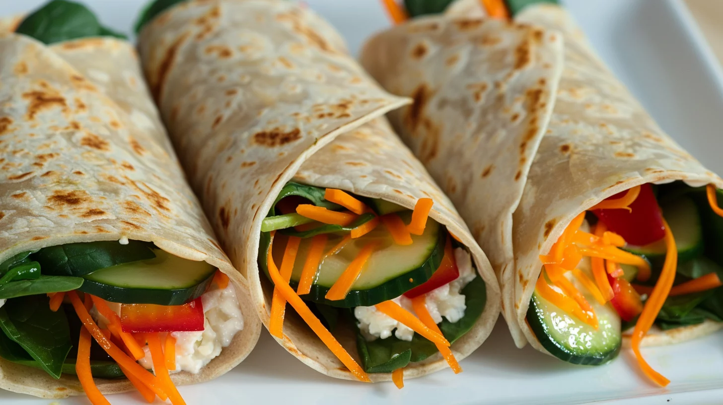Cucumber Cottage Cheese Wrap