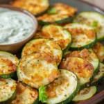 Fried Zucchini Dipped In Ranch