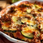 Ground Beef Zucchini Bake Low Carb