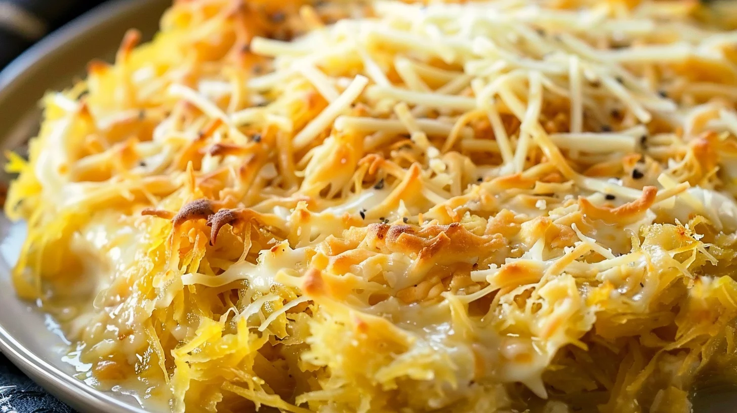 Healthy Spaghetti Squash au Gratin