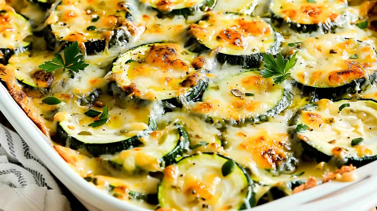 Irresistible Baked Zucchini and Cheese