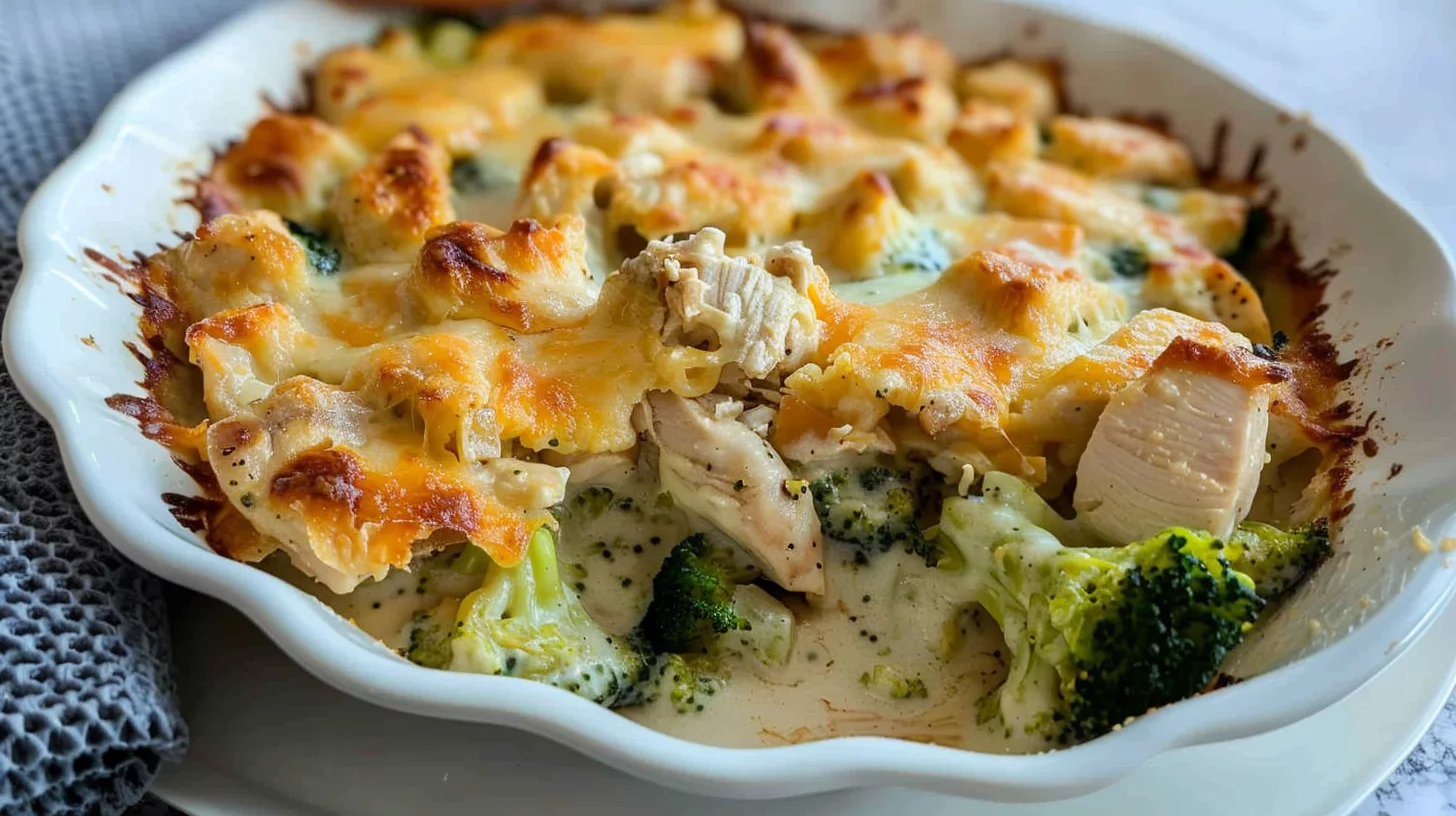 Lowcarb Chicken Alfredo Bake