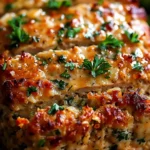 Melt-in-your-mouth Garlic Parmesan Chicken Meatloaf