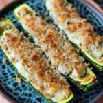 Parmesan Roasted Zucchini Boats