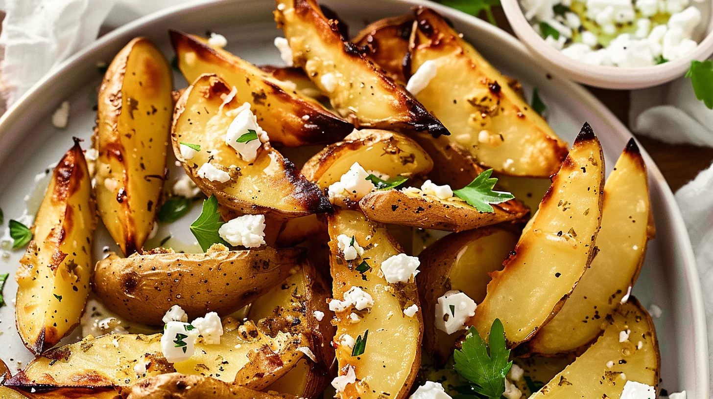 Roasted Greek Potato Wedges