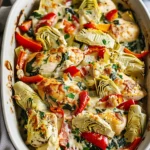 Spinach Artichoke Chicken Bake