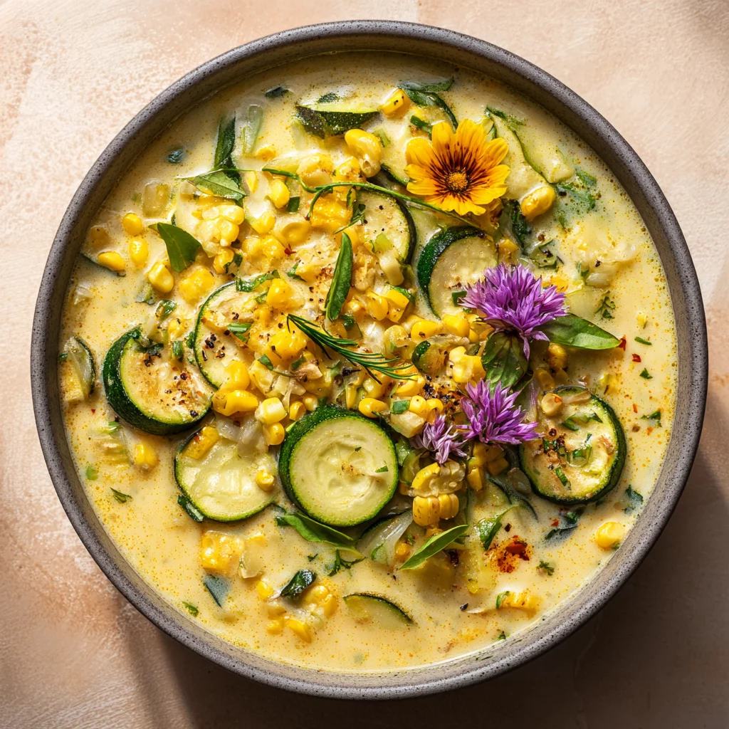 Summer Corn and Zucchini Chowder