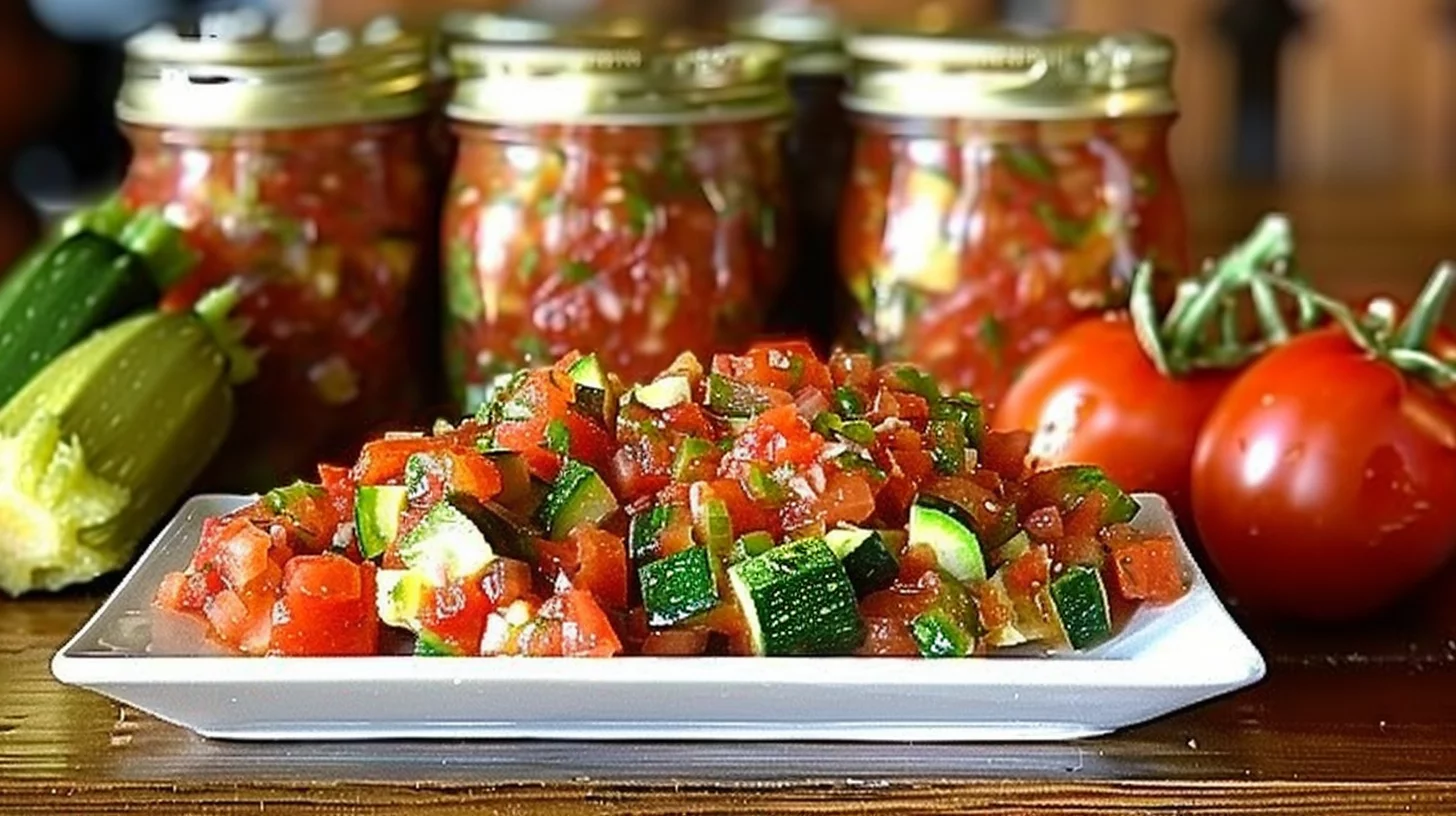 Sweet Smokey Zucchini Salsa