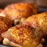 The Crispiest Juiciest Baked Chicken Thighs