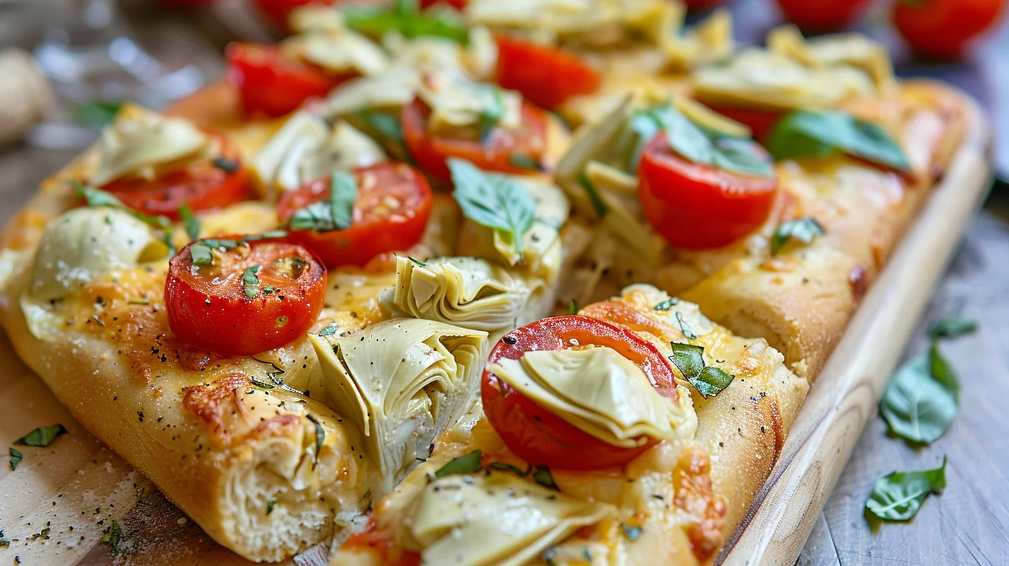 Tomato Basil Garlic Bread