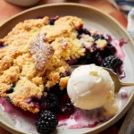 Warm and Sweet Blackberry Cobbler