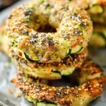 Zucchini Bagels Low Carb Keto