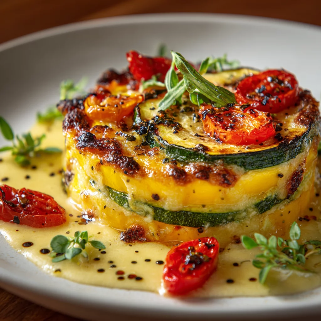 Zucchini Gratin with Yellow Squash