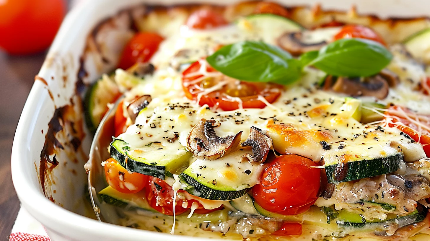 Zucchini Tomato Mushroom Casserole