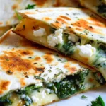 20 Minutes Spinach and Feta Quesadillas