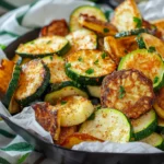 Air Fryer Halloumi Zucchini Chips