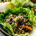 Asianstyle Ground Beef Lettuce Wraps