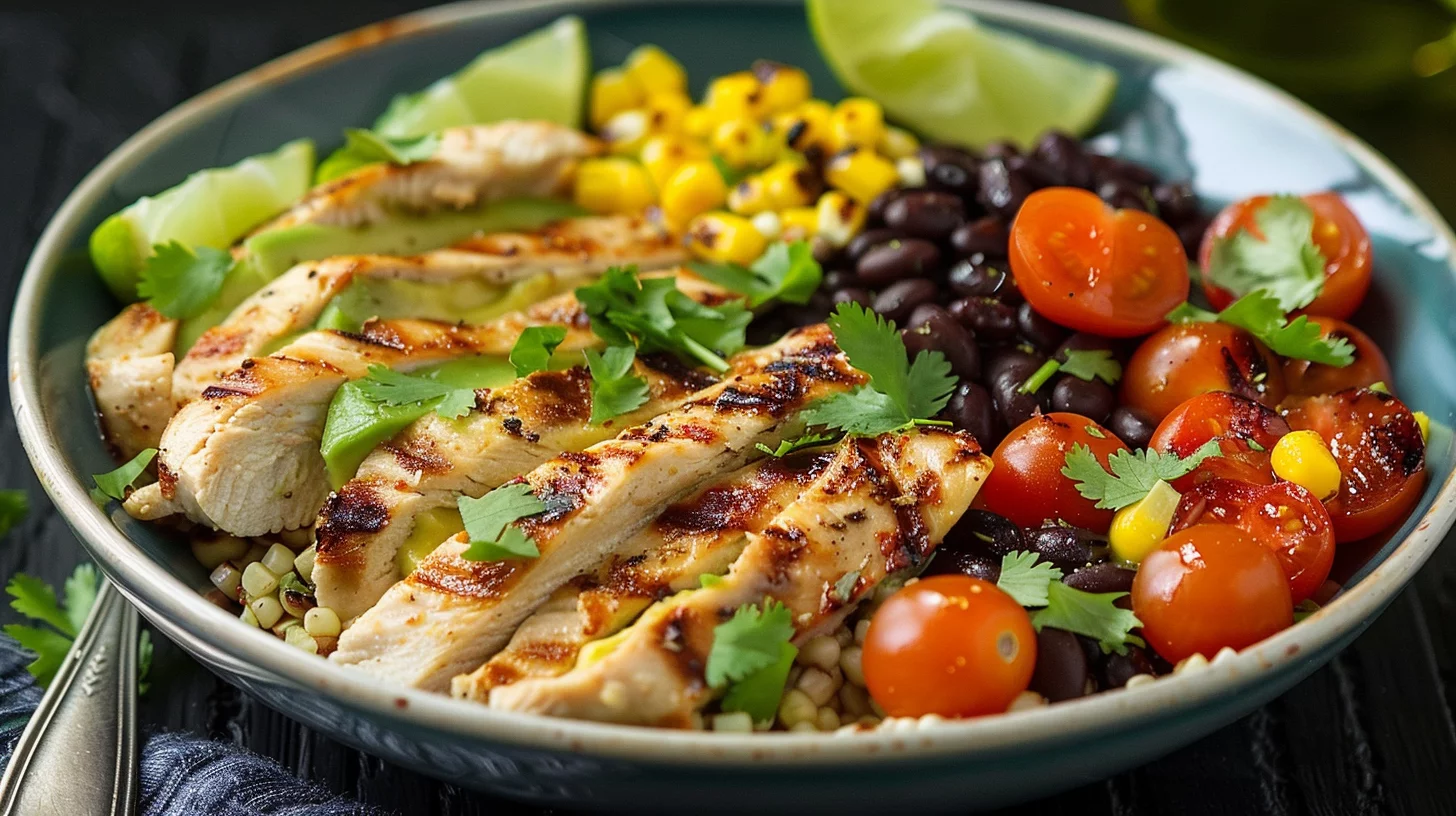 Avocado and Grilled Chicken Bowl
