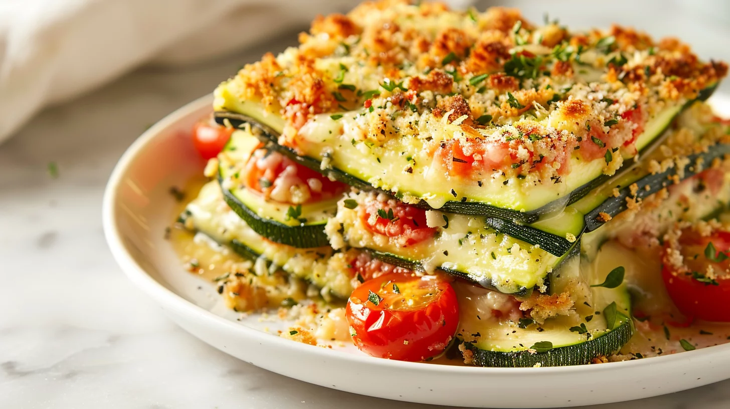 Baked Zucchini and Tomato Gratin