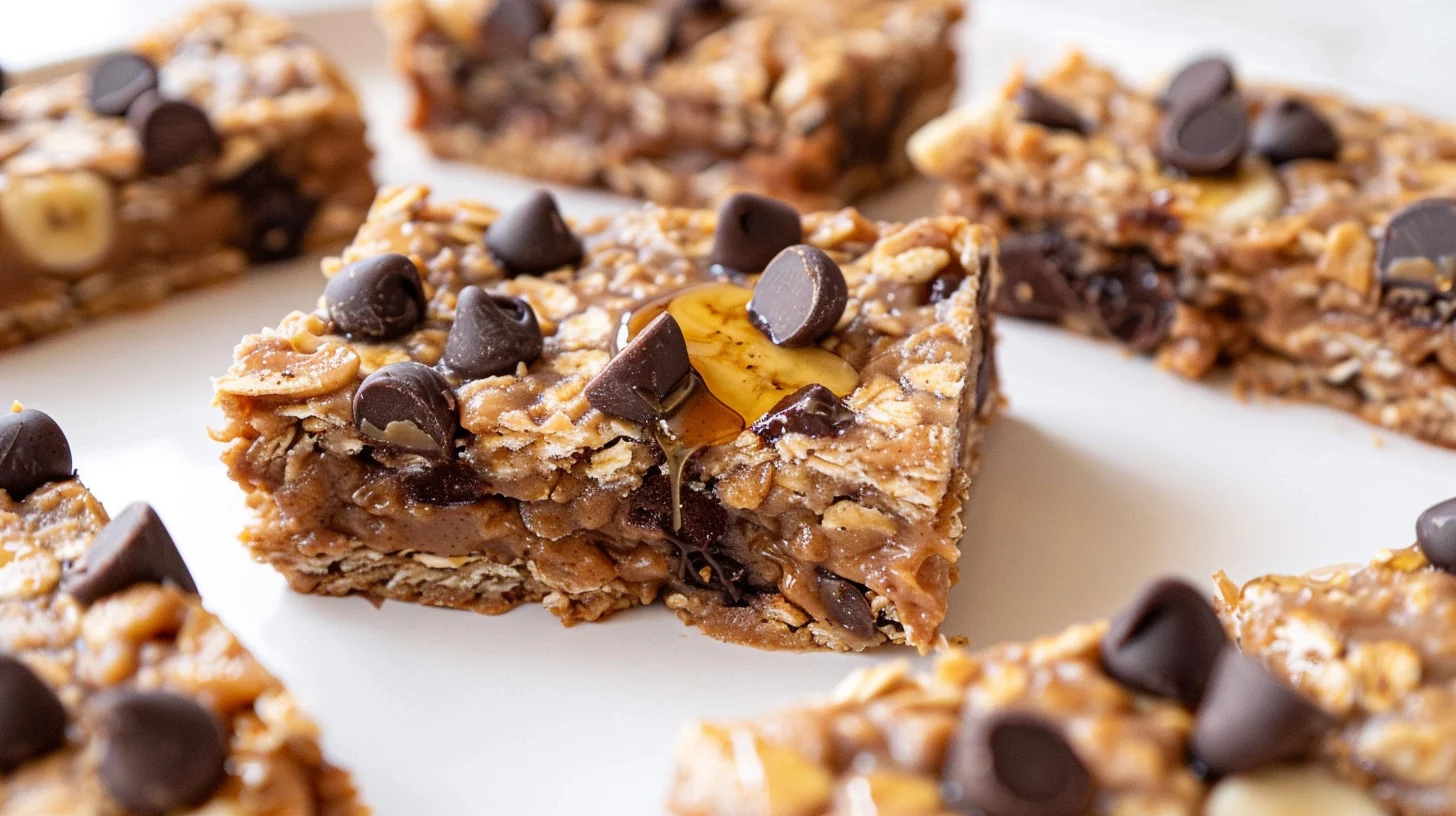 Banana Peanut Butter Oatmeal Bars