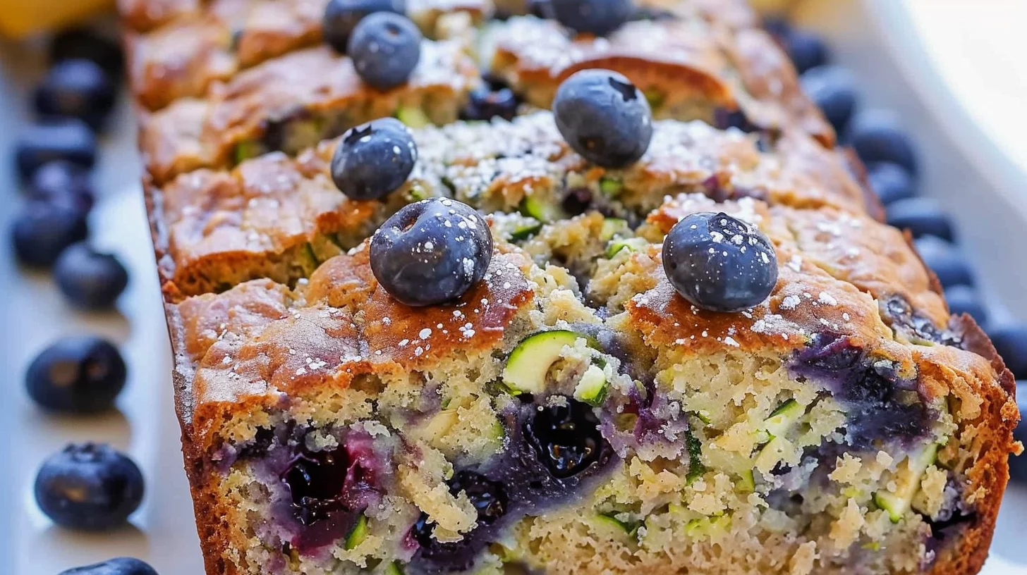Blueberry Banana Zucchini Bread