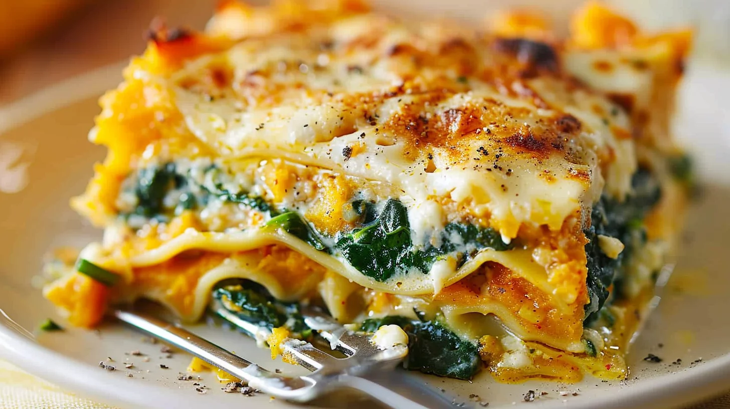 Butternut Squash and Spinach Lasagna Recipe