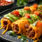 Cheddar-wrapped Keto Taco Rolls