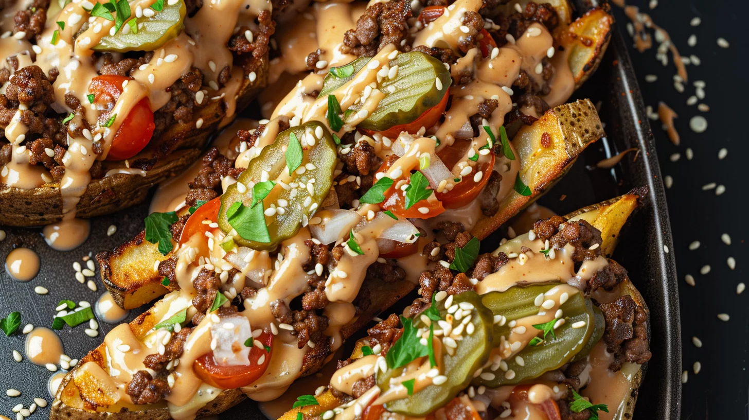 Cheeseburger Baked Fries