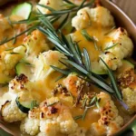 Cheesy Cauliflower Bake With Zucchini