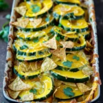 Cheesy Green Chile Yellow Squash Casserole