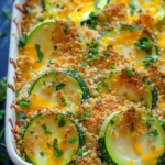 Cheesy Summer Squash and Zucchini Casserole