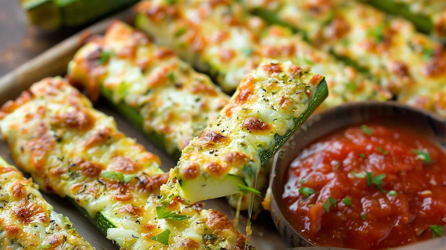 Cheesy Zucchini Breadsticks