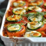 Cheesy Zucchini Tomato Bake With Ricotta and Herbs