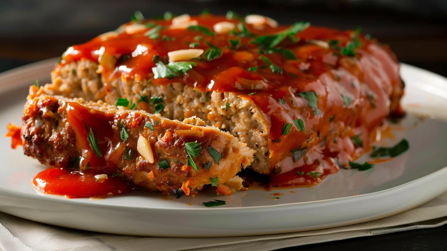 Chicken Meatloaf Garlic Parmesan Flavor