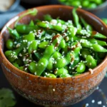 Cold Asian Edamame Bean Salad With Chili Miso Vinaigrette