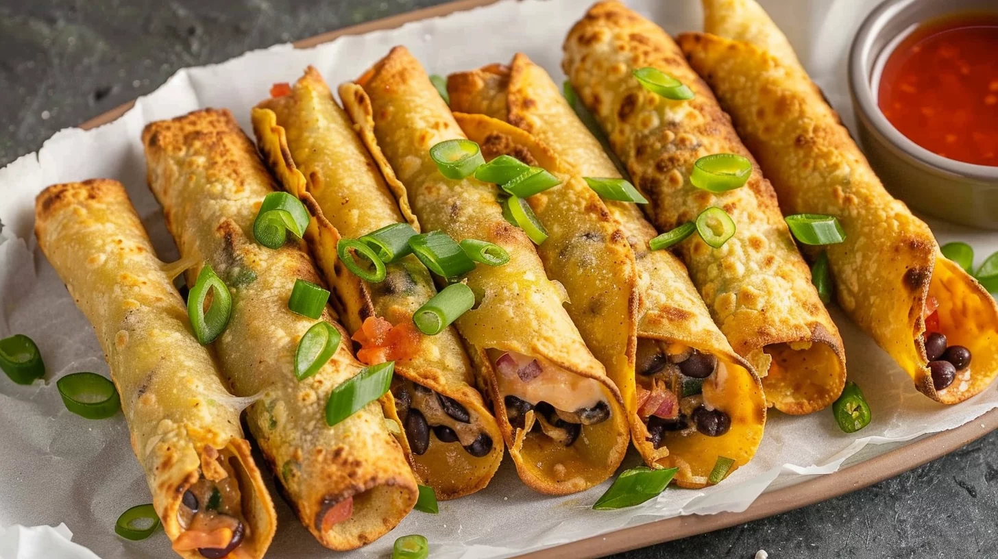 Creamy Black Bean Taquitos