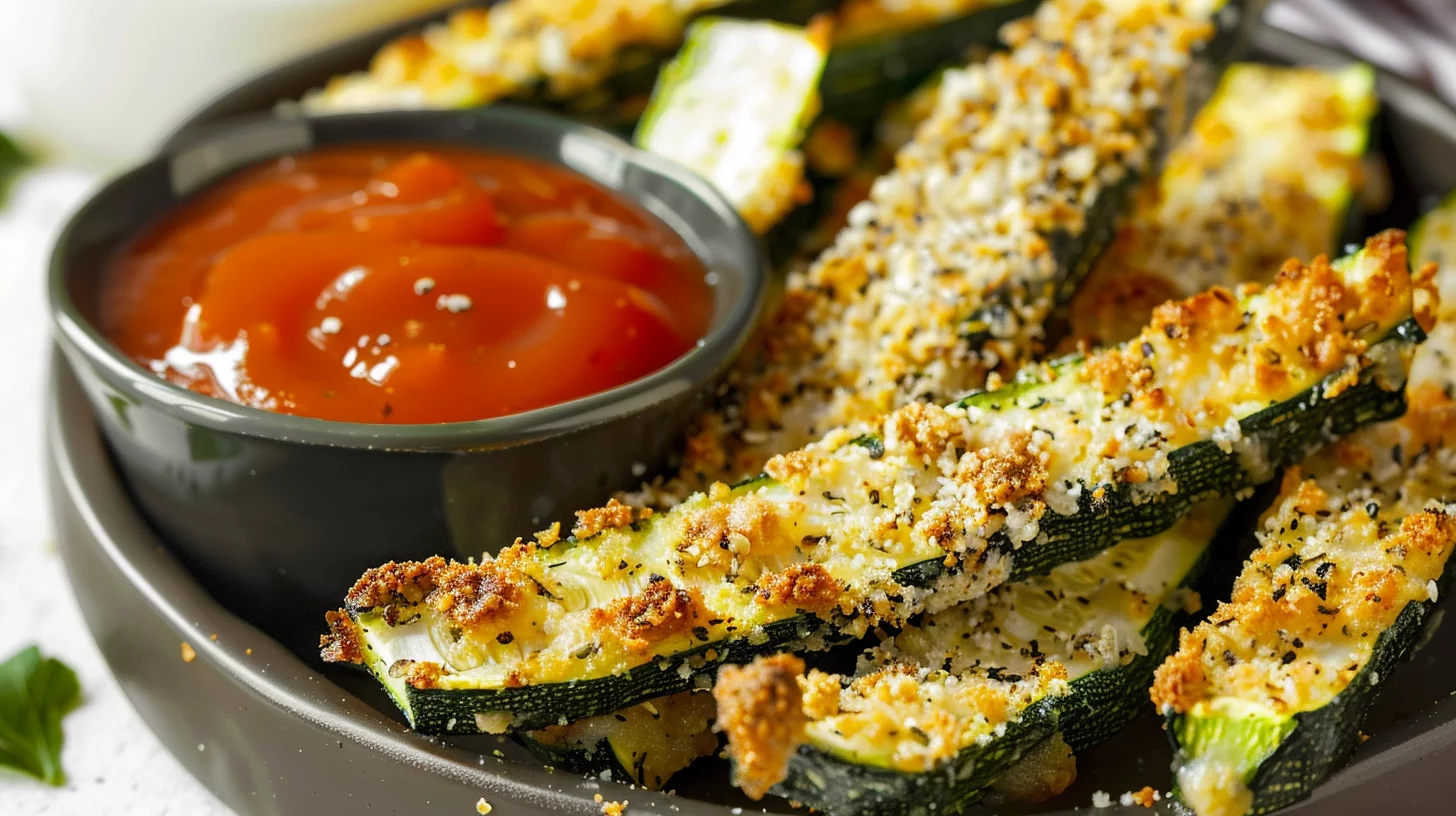Crispy Baked Keto Zucchini Crispy Fries