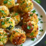 Crispy Garlic Zucchini Balls
